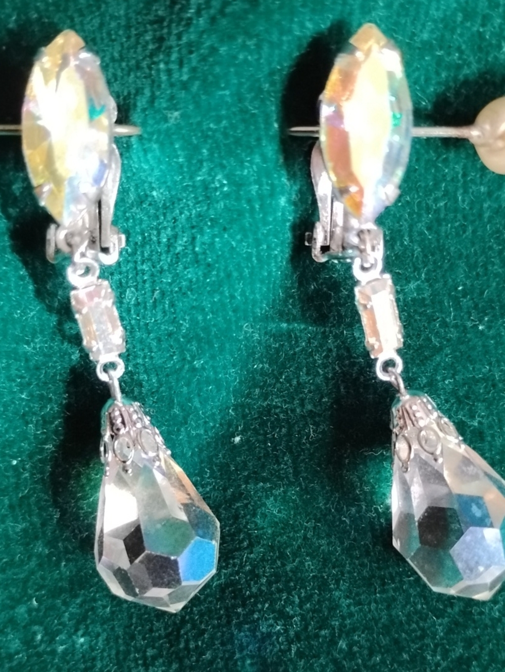 Vintage Aurora Borealis Earrings